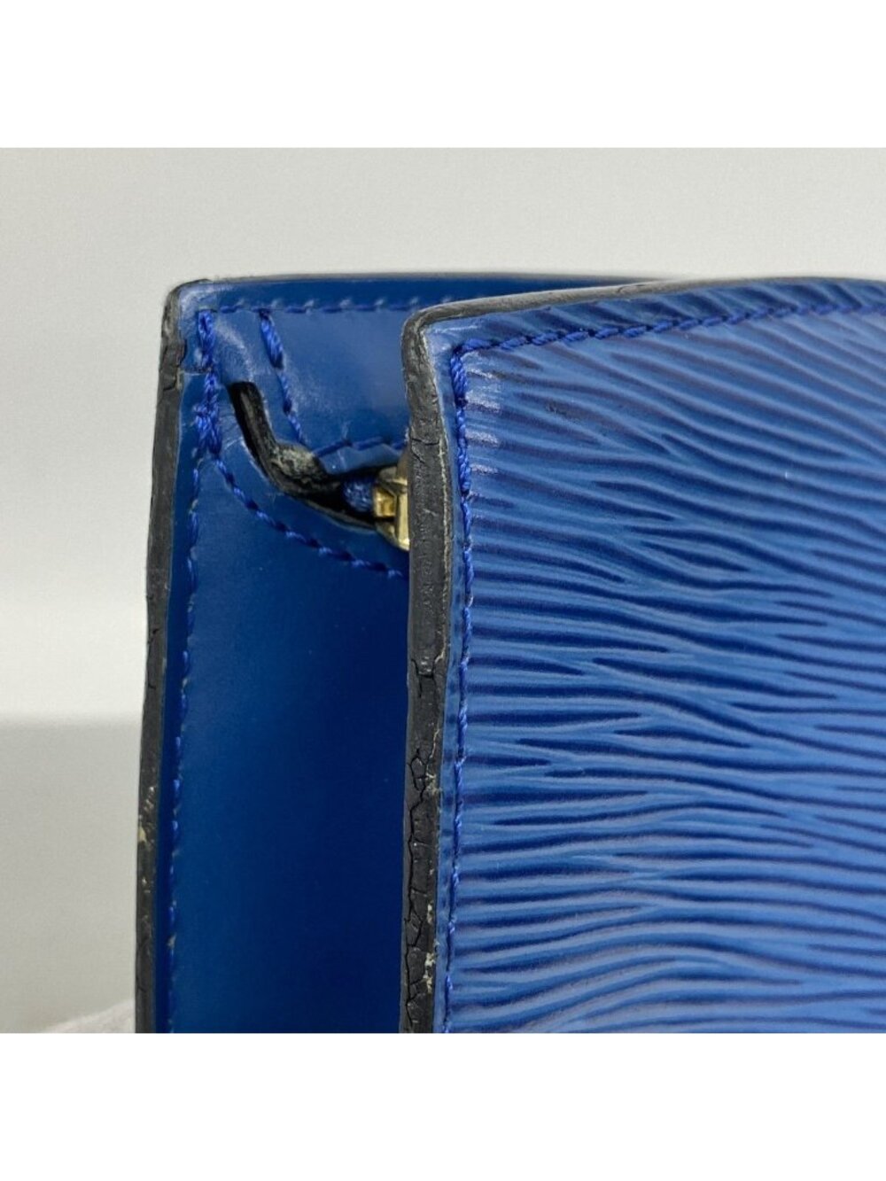 Louis Vuitton Handbag Epi Saint Jacques Toledo Blue - Picture 6 of 10